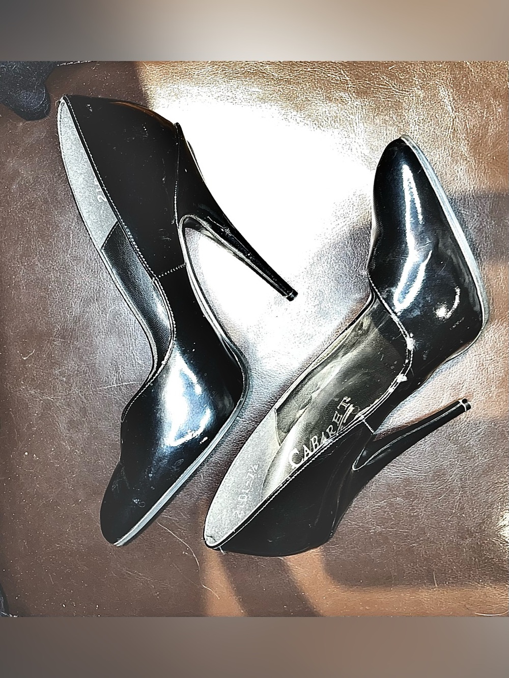 Classic Black Patent Stiletto Heels - Canadian Brand